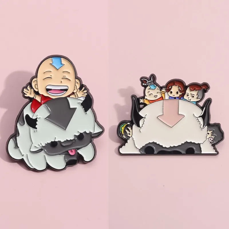 Aang and Appa Enamel Pin