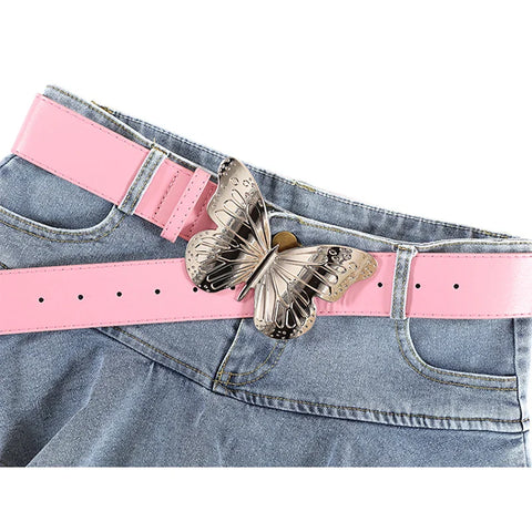 Voguable Vintage Skirts Y2k Korean Style Jean Skirt Blue Kawaii Harajuku A-Line Denim Skirt Chic Casual Clothes