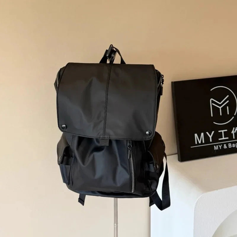 Korean Y2k Aesthetic Simple Backpack Casual All Match Schoolbags Vintage Preppy Trendy Chic Backpacks for Students