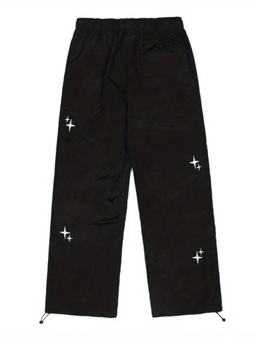 Harajuku Parachute Pants Oversized Cyber Y2k Hip Hop Wide Leg Cargo Trousers Baggy Black Joggers Korean Streetwear