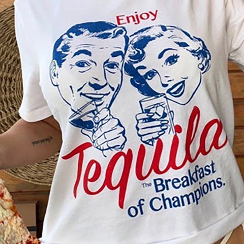 Genießen Sie Tequila Retro T-Shirt