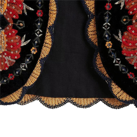 Vintage Waistcoat y2k Aesthetic Vest Flower Embroidery Sleeveless Cardigan Coat Tops 2000s Clothing Streetwear