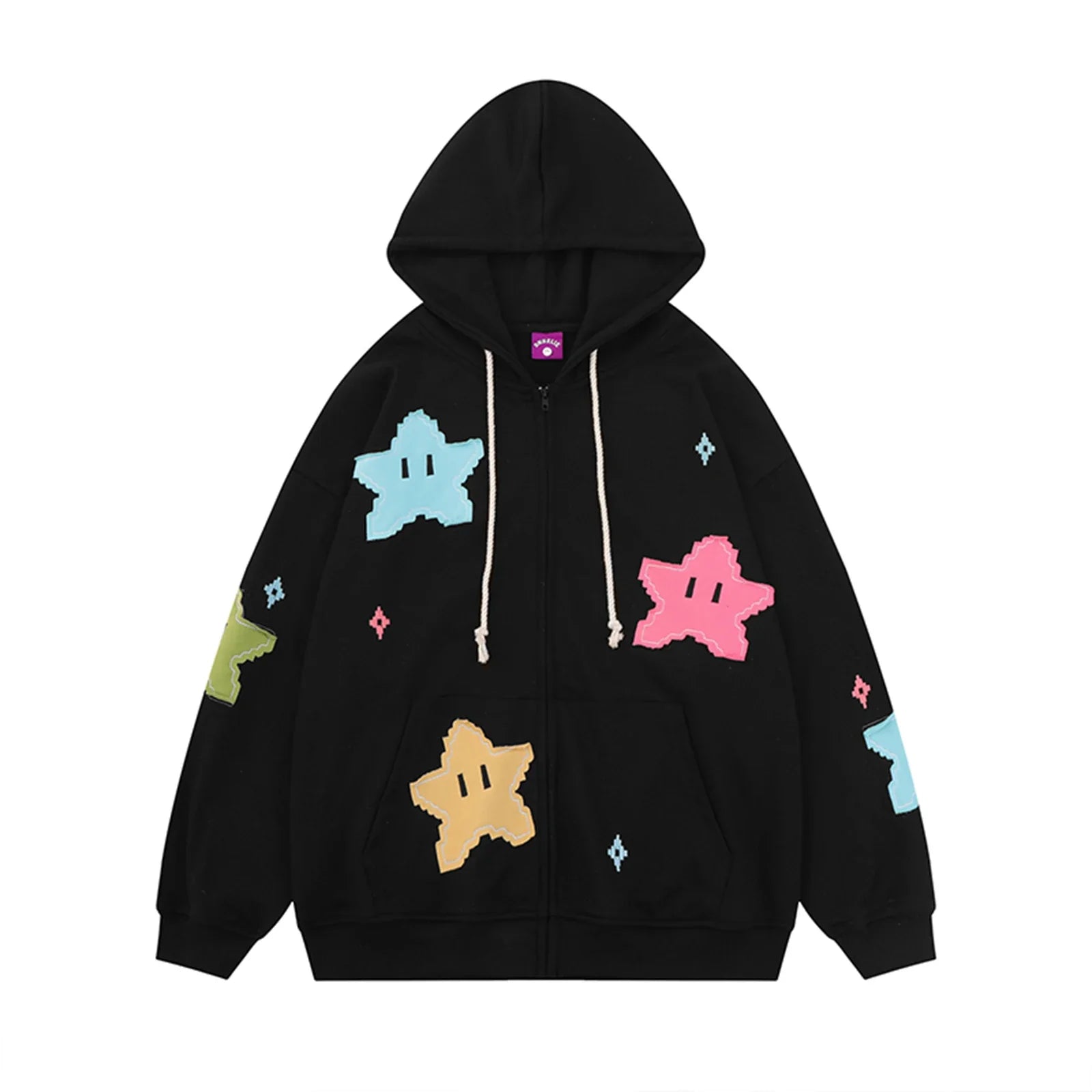 s Oversized Zip Up Hoodies Sweatshirts Y2K Clothes Cute Teen Girl Fall Casual Drawstring Jackets with Pockets