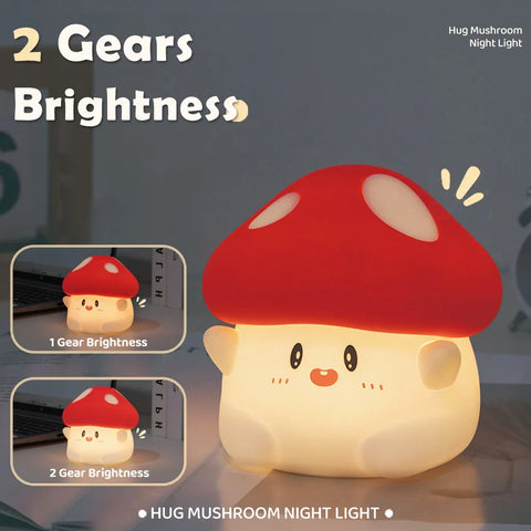 Led Silicone Mushroom Night Light Lamp