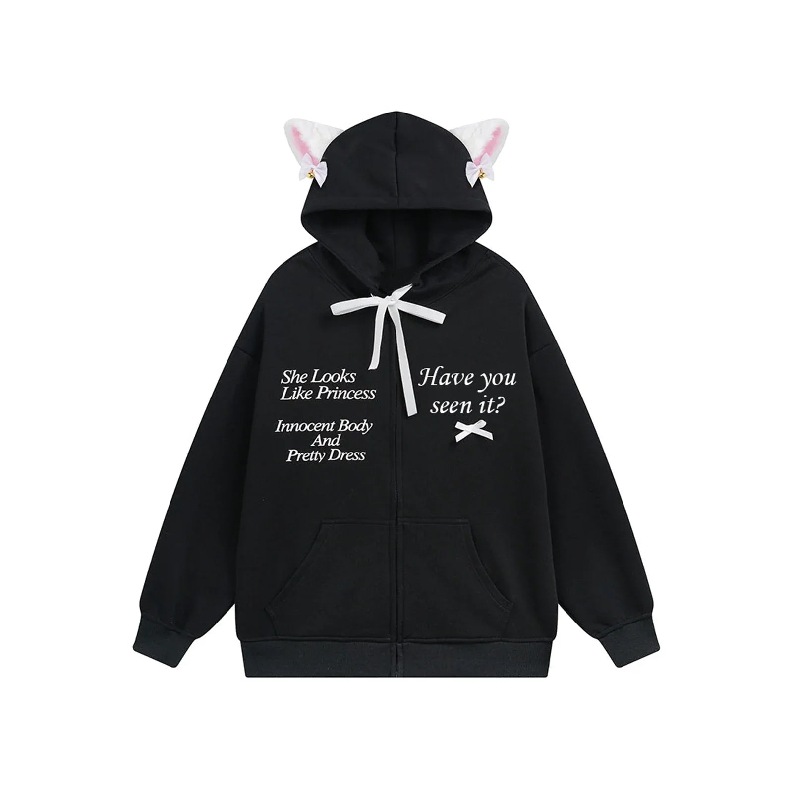 s Oversized Zip Up Hoodies Sweatshirts Y2K Clothes Cute Teen Girl Fall Casual Drawstring Jackets with Pockets