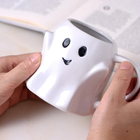 Taza de cerámica con fantasma de Halloween