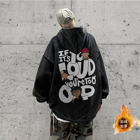 Y2k Oversized Pink Letter Anime Hoodie Print Sweater High Street Grunge Sweatshirts Harajuku Goth Streetwear Clothing
