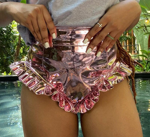 Voguable  Clubwear Wide Leg Loose Casual Vintage Shorts Streetwear Woman Y2k High Waist Flared Shorts Mujer