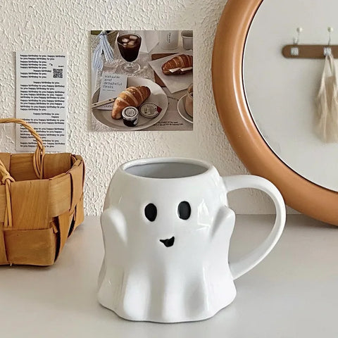 Taza de cerámica con fantasma de Halloween