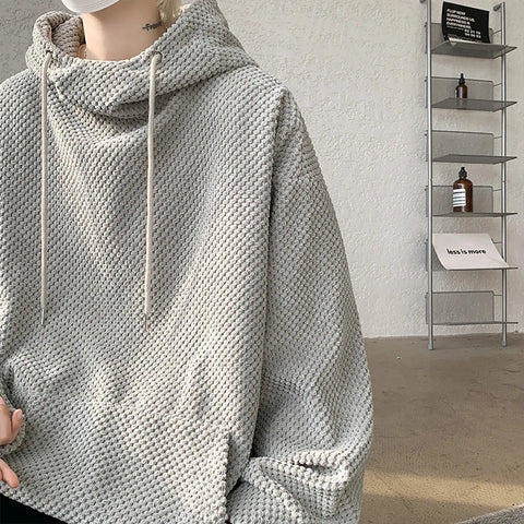 Voguable  Harajuku Corduroy Hoodies High Quality Streetwear Loose Y2k Hip Hop Hooded Sweatshirts Couple Clothing FePullovers