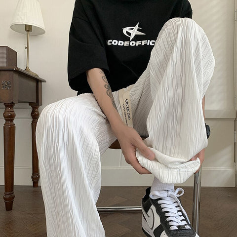 Casual Pants Loose Large Size High Elastic Floor Dragging Pants Street Y2k Trousers M-5x