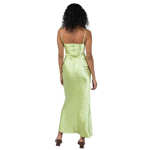 Corset Dresses for y2k Low Cut Satin Spaghetti Strap Sleeveless Bodycon Dresses Going Out Party Dresses