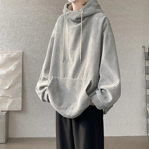 Voguable  Harajuku Corduroy Hoodies High Quality Streetwear Loose Y2k Hip Hop Hooded Sweatshirts Couple Clothing FePullovers