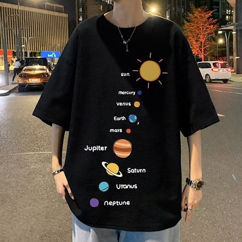 T-shirts Clothing Oversized Clothes Loose Casual Y2k Tops Streetwear Harajuku Short Sleeve Graphic T Shirts