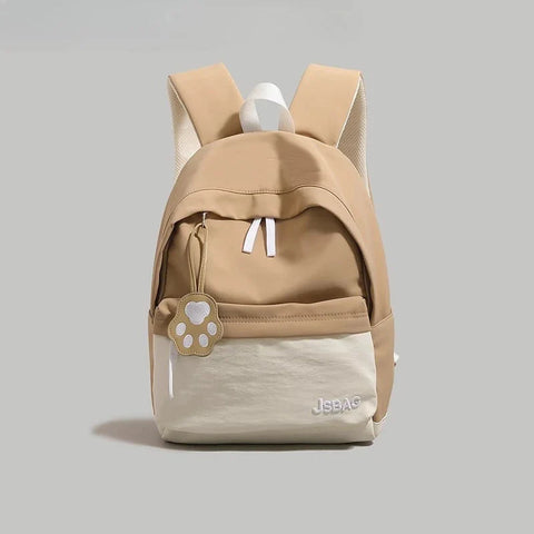 Contrast Color Patchwork Simple College Students Backpack Sweet Y2k Aesthetic Casual Schoolbags All Match Chic Schoolbags