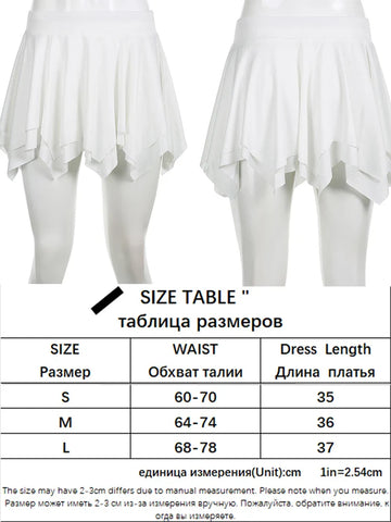 Voguable  Asymmetrical A-line Pleated Mini Skirt Low Waist Fairycore Sweet Short Skirts Aesthetic Cute Coquette Outfit Y2K Women