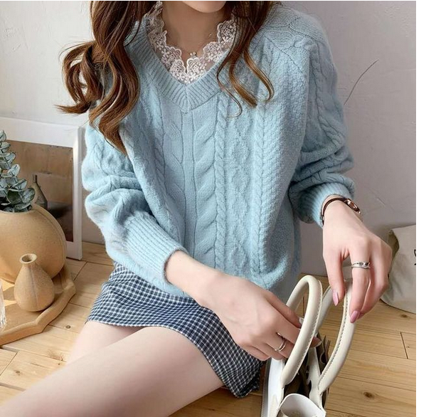 Loose Knitting Thick Sweater