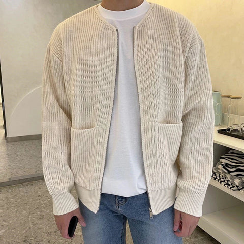 Knit Sweaters For Cardigan Warm Clothing Luxury Y2k Vintage Sweater Winter Cotton Warm Man Clothes