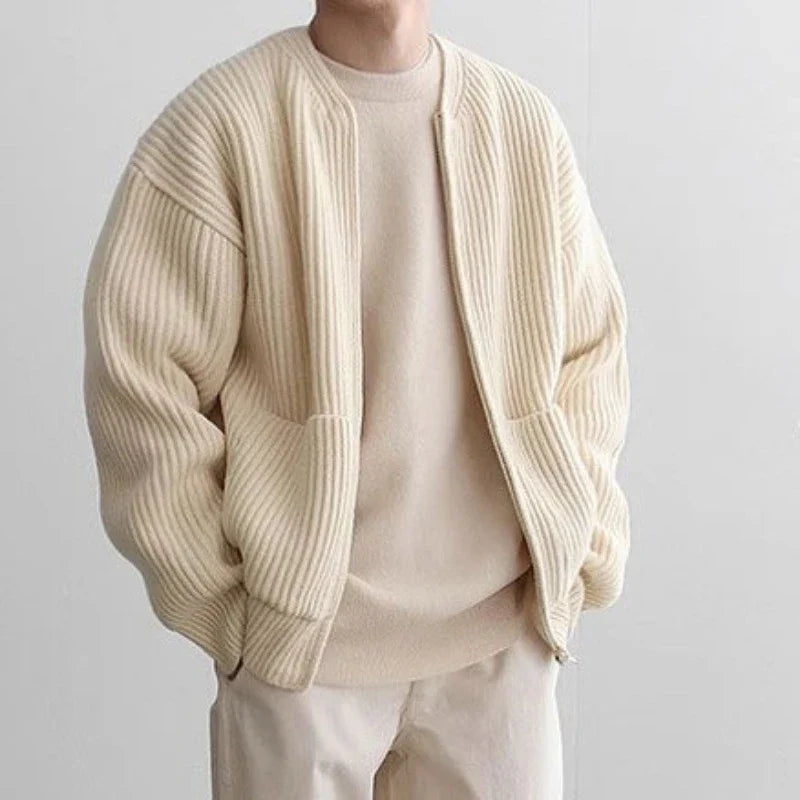 Knit Sweaters For Cardigan Warm Clothing Luxury Y2k Vintage Sweater Winter Cotton Warm Man Clothes