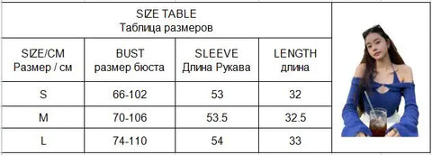 Y2K Top Long Sleeve T-Shirts 2 Piece Tops Halter Tanks Backless Crop Top Off Shoulder Tees Christmas Clothes