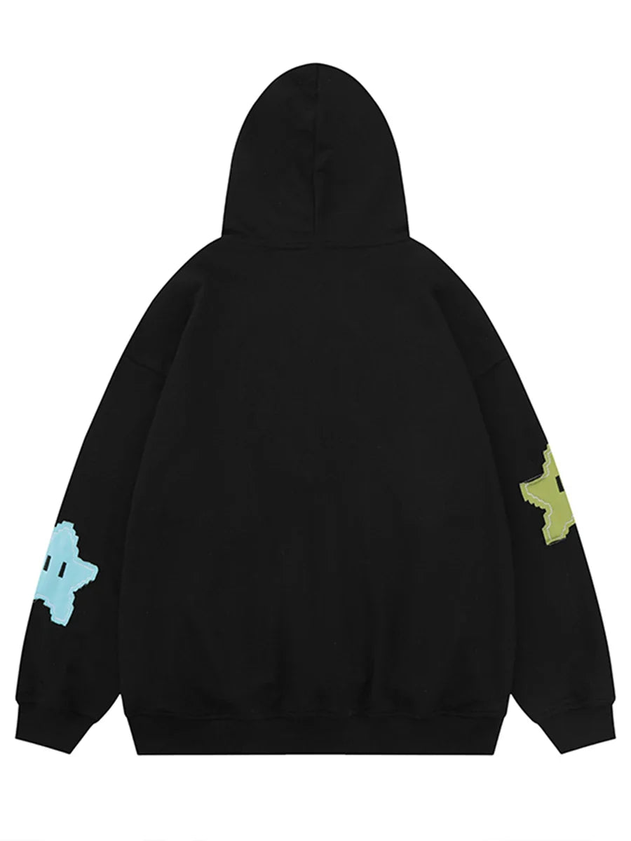 s Oversized Zip Up Hoodies Sweatshirts Y2K Clothes Cute Teen Girl Fall Casual Drawstring Jackets with Pockets