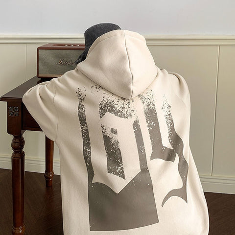 Streetwear Y2K Hoodies Letter Printed Oversized Casual Hooded Sweatshirts Winter Unisex Pullovers