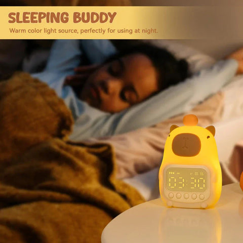 Capybara Night Light Alarm Clock