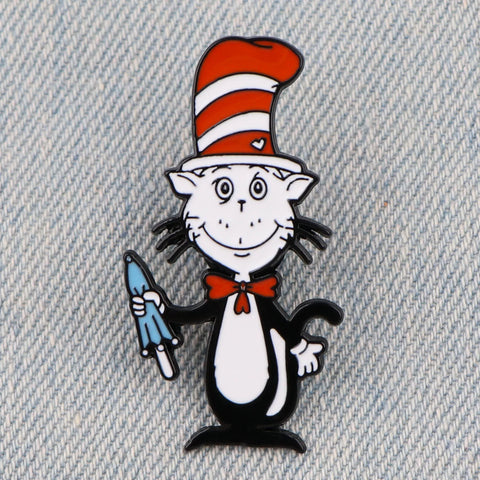 Pin de esmalte El gato en el sombrero