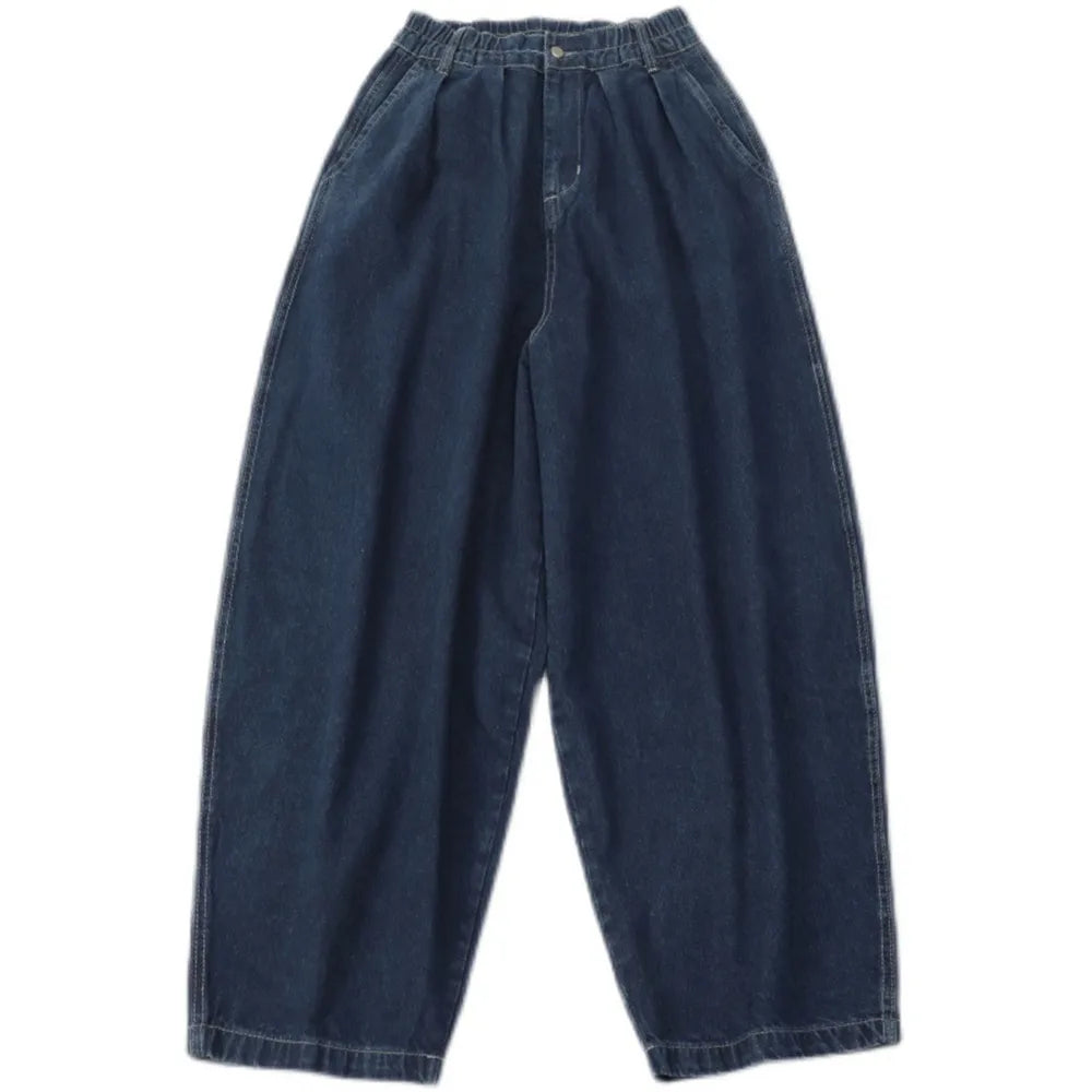 Straight Jeans Blue Loose Denim Trousers Neutral Y2K Jean Streetwear Casual Wide Jeans Mans Pants Baggy jeans