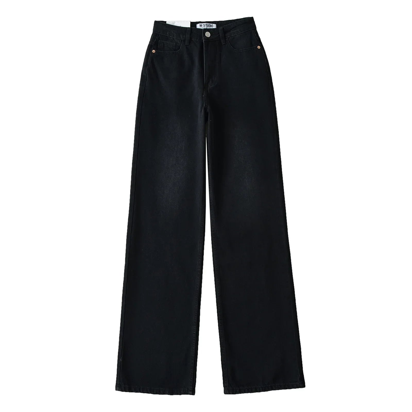 Japanese 2000s style y2k jeans for denim pants vintage clothes baggy jeans blue loose wide leg high waist jeans black