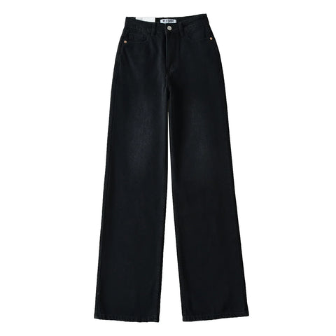 Japanese 2000s style y2k jeans for denim pants vintage clothes baggy jeans blue loose wide leg high waist jeans black