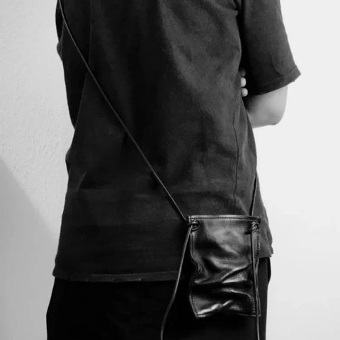 Luxury Design Y2k Aesthetic Mini Cellphone Bag Pleated Vintage Punk Shoulder Bags Pu Soft Leather Trend Handbags Crossbody