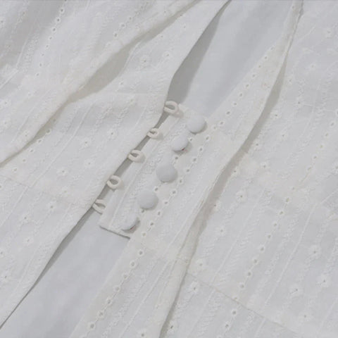 y2k Tank Top Clothes White Flower Embroidery Mock Neck Front Cutout Sleeveless T Shirt Vest Streetwear
