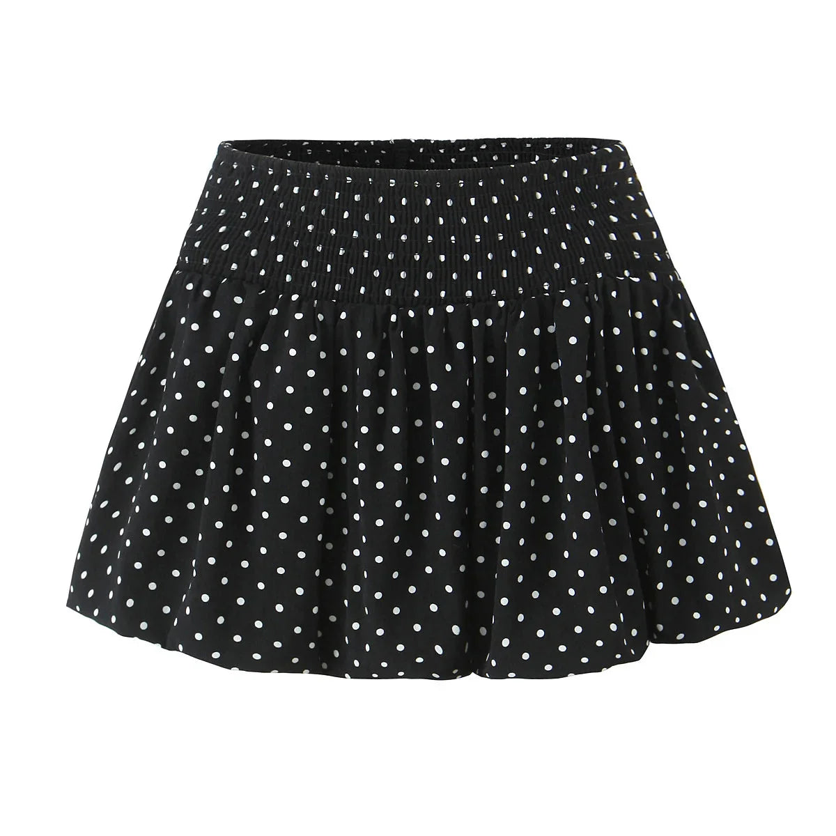 American Retro Elastic Waist Polka Dot Mini Skirt Holiday Short Bud Skirts Y2K New