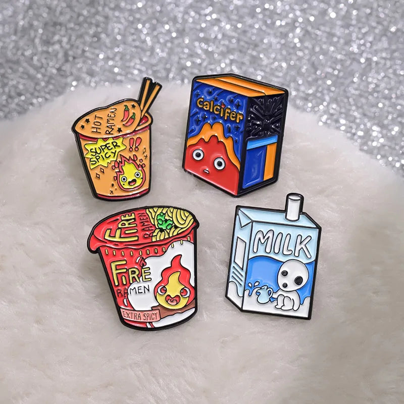 Calcifer Foods Enamel Pin