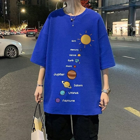 T-shirts Clothing Oversized Clothes Loose Casual Y2k Tops Streetwear Harajuku Short Sleeve Graphic T Shirts