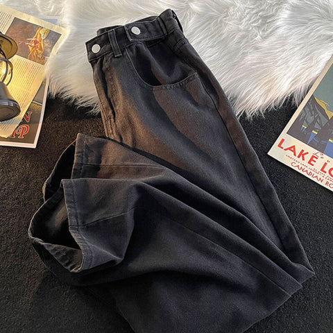 Wide Leg Jeans S-3XL Clothing Y2k Denim Trousers High Street Harajuku American Retro Washed Vintage Baggy Cool