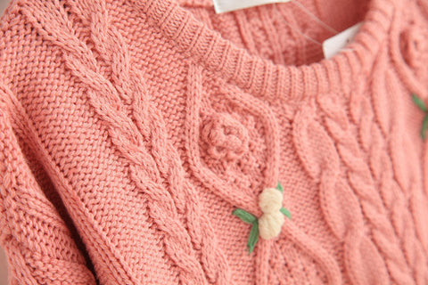 Suéter de punto trenzado Sweet Rose