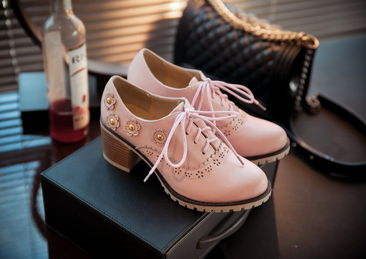 Flower Oxford Booties