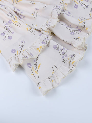 Voguable  WannaThis Floral Y2K Mini Dress Corset Off Shoulder Ruffle Puff Sleeve Streetwear Chic Party Vestidos New