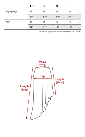 Asymmetric Layered Skirt Set