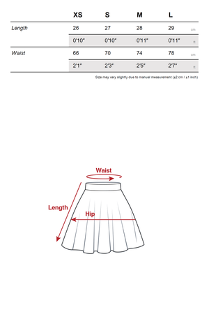 Black Flower Bud Mini Skirt