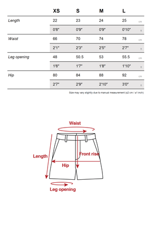 Collar-Waist Deconstructed Denim Shorts