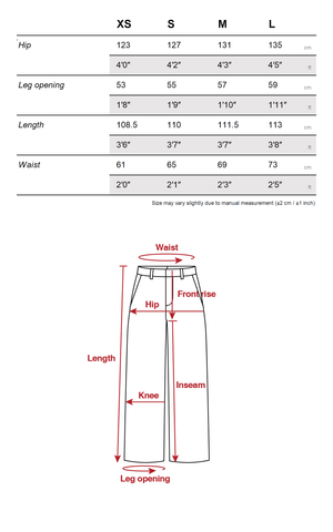 Elastic Waist Wide Leg Denim Pants