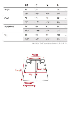 High-Waist Wool Shorts