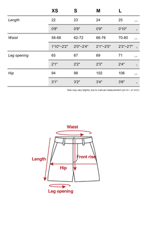 Low Waist Layered Shorts with Bold Letter Patch