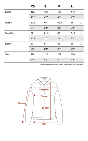 Oversized Wool-like Fleece Hoodie with WE Letter Patch