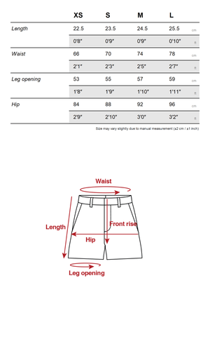 Raw Hem Denim Shorts with Low Rise Cut and Back Flap Pockets