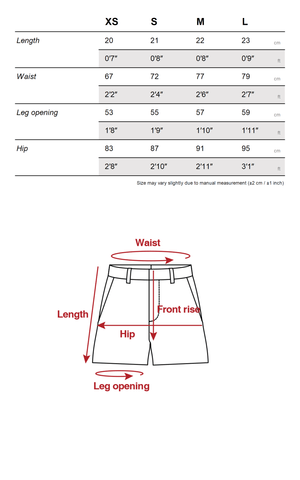 Wool-Like Low-Waist Mini Shorts