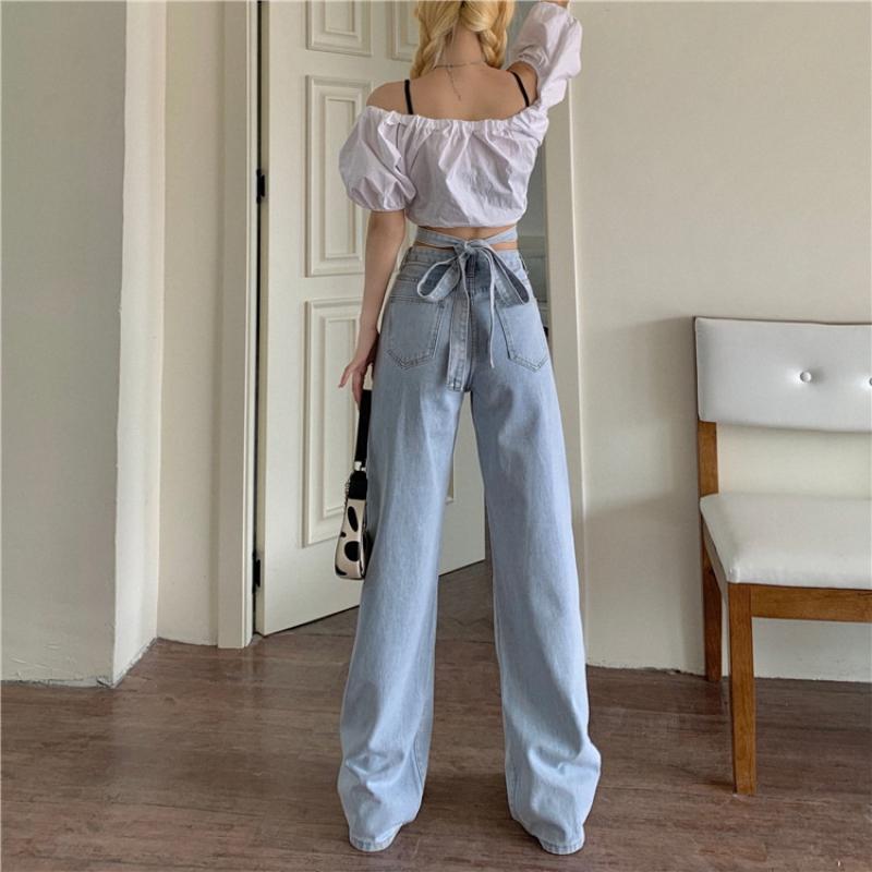 Denim Retro High Waist Hose